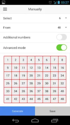 a.Lotto Generator android App screenshot 3